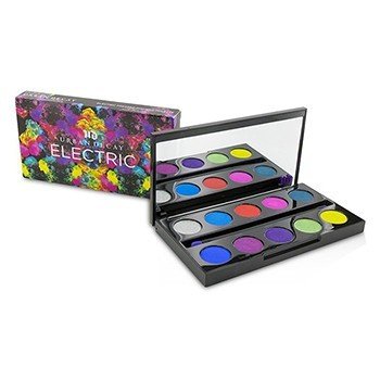 Electric Pressed Pigment Palette: 10x Pressed Pigment, 1x Double Ended Pressed Pigment Brush