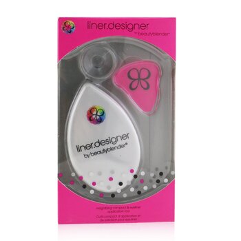 Liner Designer (1x Eyeliner Application Tool, 1x Magnifying Mirror Compact, 1x Suction Cup) - Pink