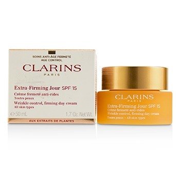 Clarins Extra-Firming Jour Wrinkle Control, Firming Day Cream SPF 15 - ทุกสภาพผิว