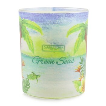 100% Beeswax Votive Candle - Green Seas