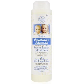 Carolina & Edoardo Extra Delicate Baby Liquid Soap With Oat, Sweet Almond & Calendula (เจลอาบน้ำ)
