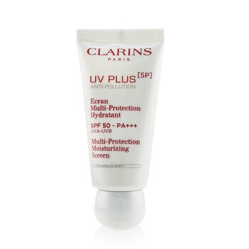 Clarins UV Plus [5P] Anti-Pollution Multi-Protection Moisturizing Screen SPF 50 - โปร่งแสง