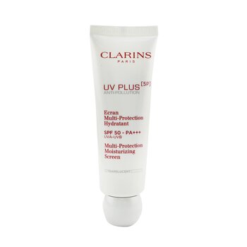 Clarins UV Plus [5P] Anti-Pollution Multi-Protection Moisturizing Screen SPF 50 - โปร่งแสง
