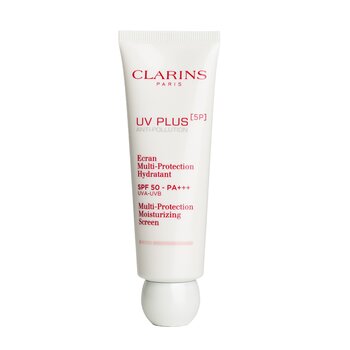 Clarins UV Plus [5P] Anti-Pollution Multi-Protection Moisturizing Screen SPF 50 - กุหลาบ
