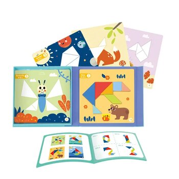 Tooky Toy Co Magnetic Tangram Play