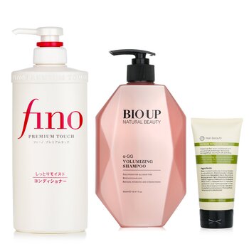 ชิเซโด้ Shiseido Hair Conditione 550ml + Natural Beauty BIO UP Shampoo 500ml + mori beauty  Hair Mask 180ml