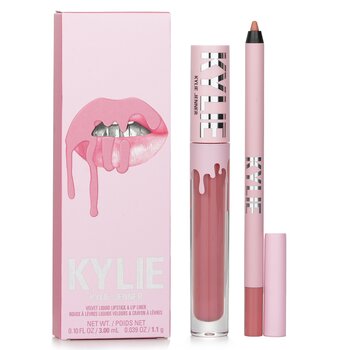 Kylie โดย Kylie Jenner Velvet Lip Kit: Liquid Lipstick 3ml + Lip Liner 1.1g - # 705 Charm