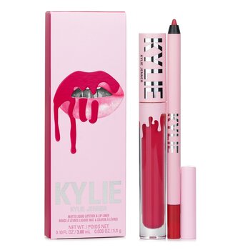 Kylie โดย Kylie Jenner Matte Lip Kit: Matte Liquid Lipstick 3ml + Lip Liner 1.1g - # 503 Bad Lil Thing