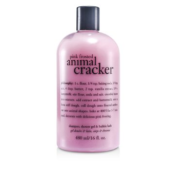 แชมพูและเจลอาบน้ำ Pink Frosted Animal Cracker