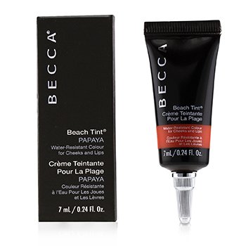 ครีมปกป้องผิวสำหรับแก้มและริมฝีปากสูตรกันน้ำ Beach Tint - # Papaya