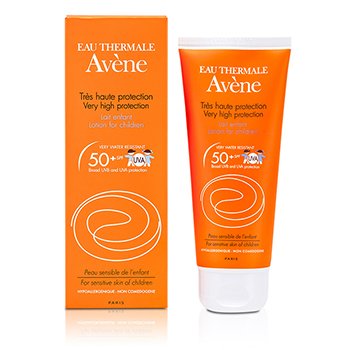 Avene โลชั่นปกป้องผิวสูง SPF 50+ (สำหรับผิวเด็กบอบบาง)
