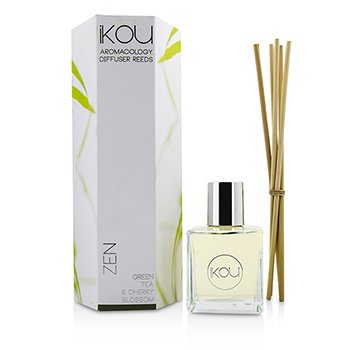 iKOU ไม้กระจายความหอม Aromacology Diffuser Reeds - Zen (Green Tea & Cherry Blossom - 9 months supply)