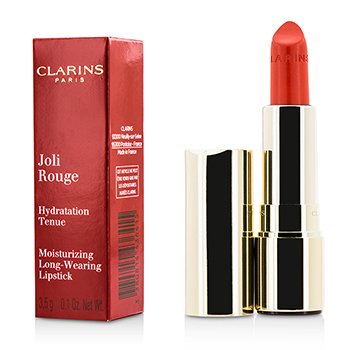 Clarins ลิปสติก Joli Rouge (Long Wearing Moisturizing Lipstick) - # 741 Red Orange