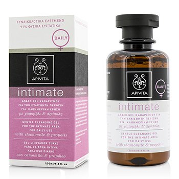 Apivita เจลทำความสะอาด Intimate Gentle Cleansing Gel For The Intimate Area For Daily Use with Chamomile & Propolis