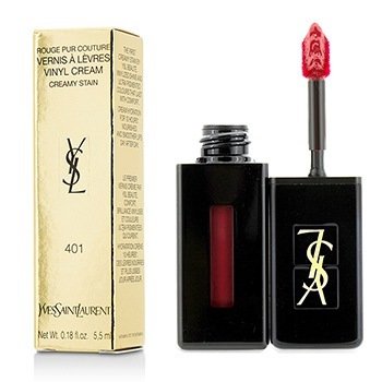 Yves Saint Laurent Rouge Pur Couture Vernis A Levres Vinyl Cream Creamy Stain - # 401 Rouge Vinyle