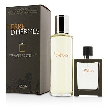 Terre D'Hermes Eau De Toilette Refillable Spray 30ml + Refill 125ml