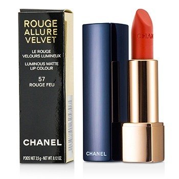 ชาแนล ลิปสติก Rouge Allure Velvet - # 57 Rouge Feu