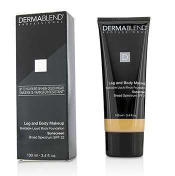 Leg and Body Make Up Buildable Liquid Body Foundation Sunscreen Broad Spectrum SPF 25 - #Light Natural 20N
