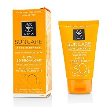 Suncare Anti-Wrinkle Light Texture Face Cream SPF 30