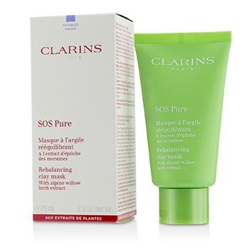 Clarins SOS Pure Rebalancing Clay Mask with Alpine Willow - ผิวผสมถึงผิวมัน