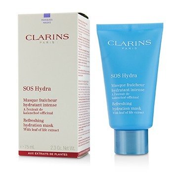 Clarins SOS Hydra Refreshing Hydration Mask with Leaf Of Life Extract - สำหรับผิวขาดน้ำ