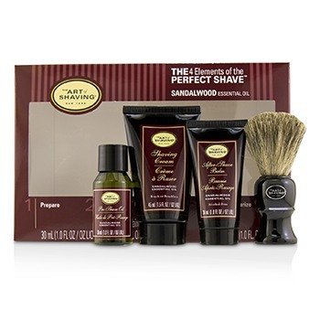The 4 Elements of the Perfect Shave Mid-Size Kit - Sandalwood