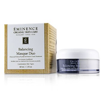 Eminence Balancing Masque Duo: Charcoal T-Zone Purifier & Pomelo Cheek Treatment - สำหรับผิวผสม
