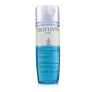 Sothys เครื่องสำอางสำหรับดวงตาและริมฝีปากขจัดของเหลวด้วยสารสกัดจากดอกแมลโลว์ - สำหรับเมคอัพทุกชนิดแม้กันน้ำ