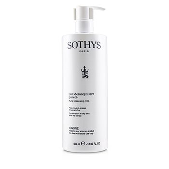 Sothys Purity Cleansing Milk - สำหรับผิวผสมถึงผิวมัน ด้วยสารสกัดจากไอริส (ขนาดร้านเสริมสวย)