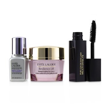 Beautiful Eyes (Lift+Firm) Set: Resilience Lift Eye Creme 15ml + Perfectionist Pro 7ml + Pure Color Envy Lash #01 Black 2.8ml