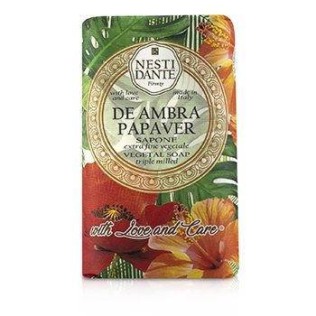 Nesti Dante Triple Milled Vegetal Soap With Love & Care - เดอ อัมบรา ปาปาเวอร์