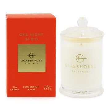 Glasshouse Triple Scented Soy Candle - One Night In Rio (Passionfruit & Lime)