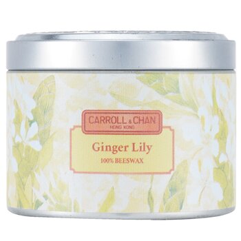 100% Beeswax Tin Candle - Ginger Lily