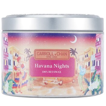 100% Beeswax Tin Candle - Havana Nights