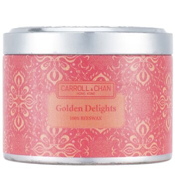 100% Beeswax Tin Candle - Golden Delights