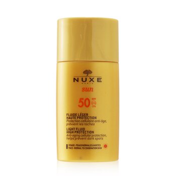 Nuxe Sun Light Fluid For Face - High Protection SPF50 (สำหรับผิวธรรมดาถึงผิวผสม)
