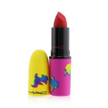 แม็ค Powder Kiss Lipstick (Moon Masterpiece Collection) - # Turn Up Your Luck