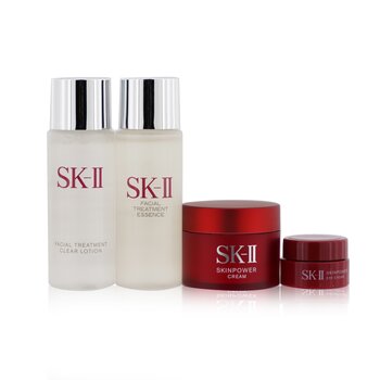 เอสเค ทู Pitera Experience Kit 2: Clear Lotion 30ml + Facial Treatment Essence 30ml + Skinpower Cream 15g + Skinpower Eye Cream 2.5g