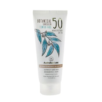 Botanical Sunscreen SPF 50 Tinted Face BB Cream - ปานกลางถึงผิวแทน
