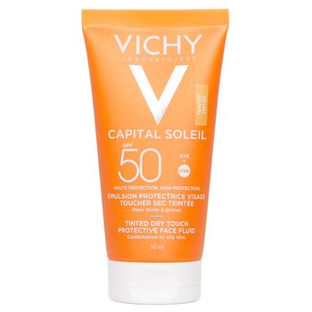 Vichy Capital Soleil Mattifying BB Tinted Face Fluid Dry Touch SPF 50 (กันน้ำ)