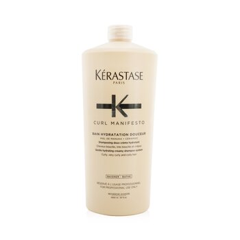 เคเรสตาส Curl Manifesto Bain Hydratation Douceur Shampoo Gentle Creamy Shampoo - For Curly, Very Curly & Coily Hair (Salon Size)