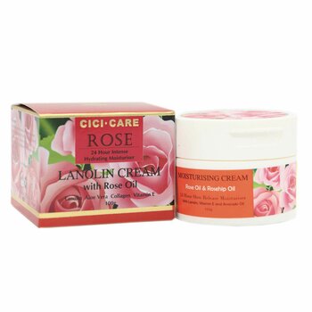 Rose Moisturising Lanolin Cream (Hydrating, Moisturising, Whitening, Anti-Wrinkle Aging) (e100g) CC002