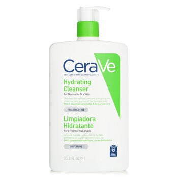 CeraVe Hydrating Cleanser สำหรับผิวธรรมดาถึงผิวแห้ง