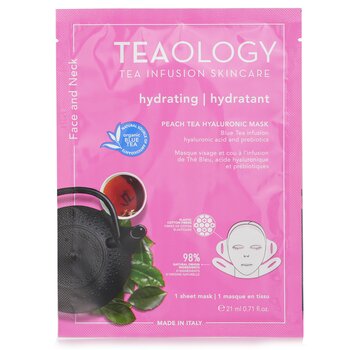 Teaology มาส์กหน้าและลำคอ Peach Tea Hyaluronic