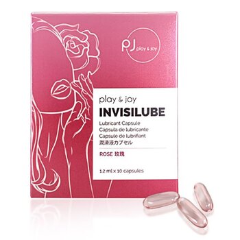 InvisiLube Capsule Silicone Lubricant - Rose 10 pcs