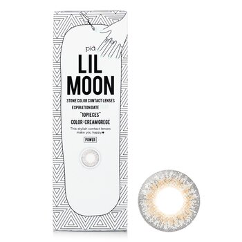 เปีย Lilmoon Cream Grege 1 Day Color Contact Lenses -0.00