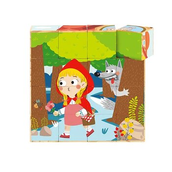 Tooky Toy Co Block Puzzle - Little Red Riding Hood