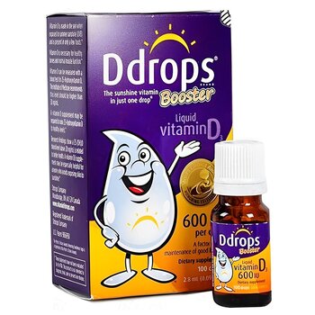 ลูก DDrops Baby DDdrops Purple liquid vitamin D3 600 international units - 100 drops (2.8 ml)