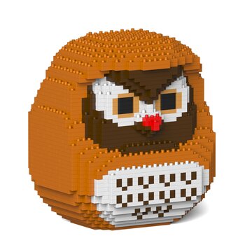 Jekca Owl Daruma Doll 01S Building Bricks Set