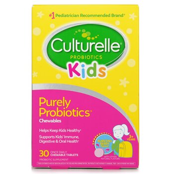 วัฒนธรรม Culturelle Kids Chewables Daily Probiotic Formula - 30 Tablets